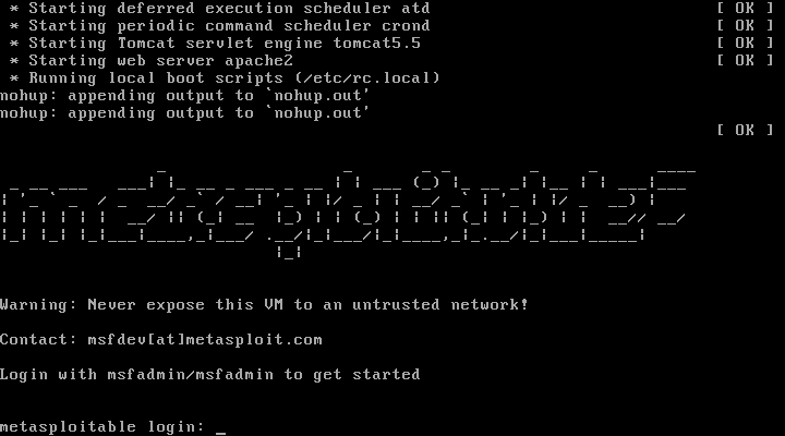 Metasploitable penetration testing lab